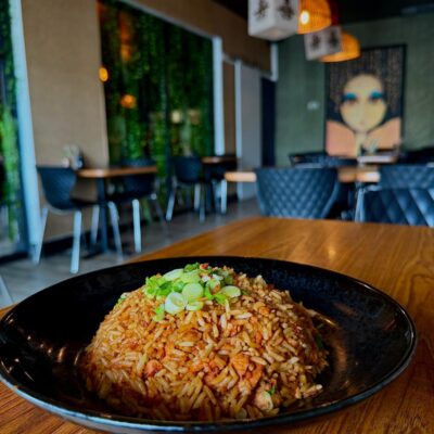 Maguro - Salmon garlic fried rice